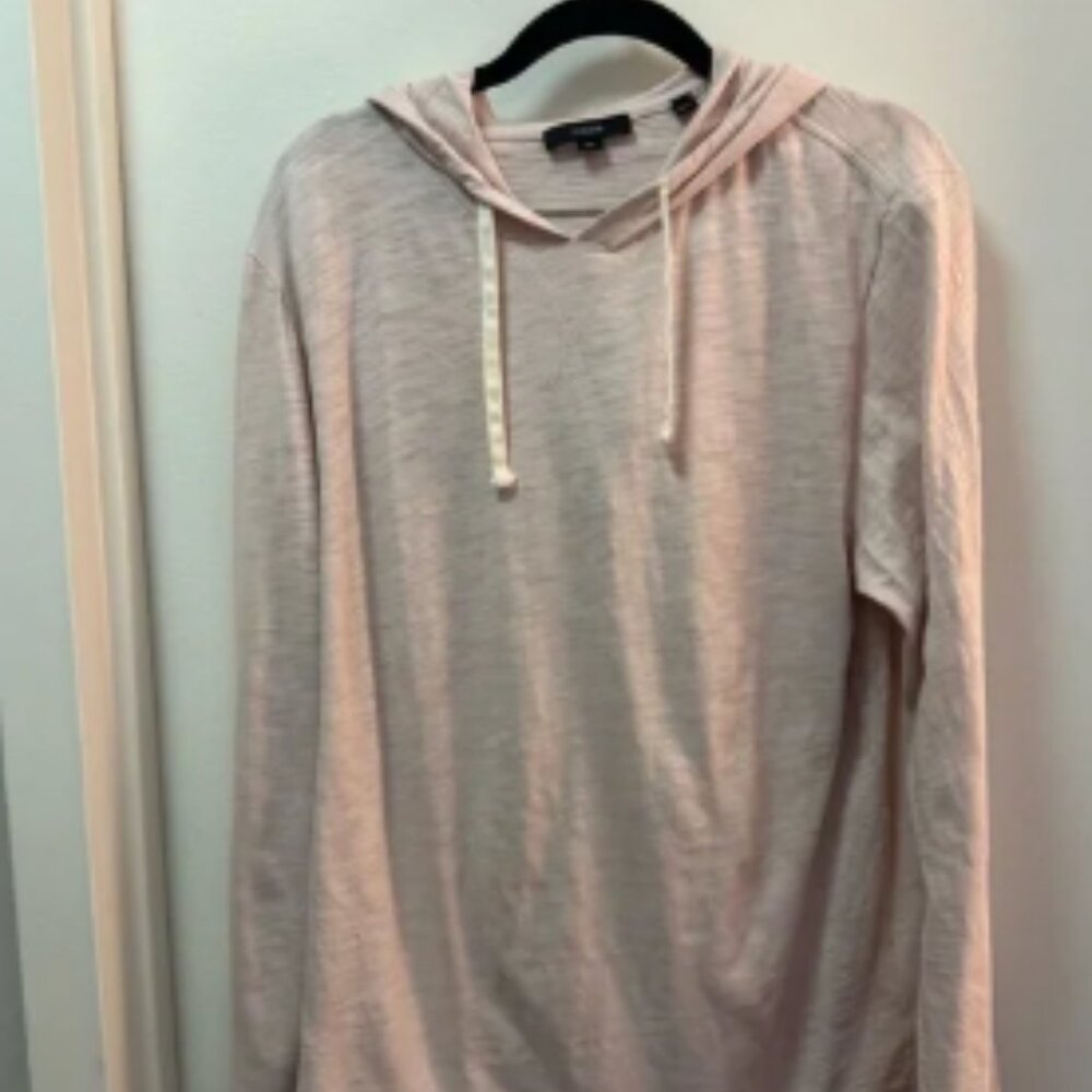 Vince Textured Cotton Hoodie